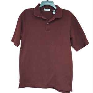 EUC John Ashford Maroon Polo Shirt Size M